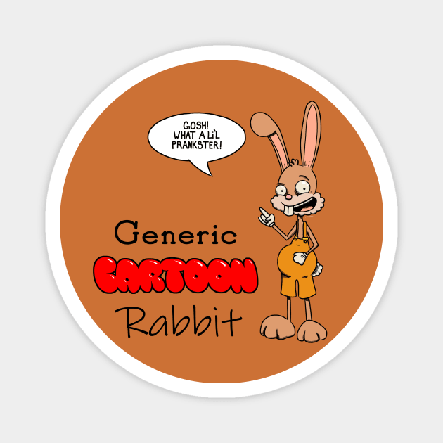 Generic Cartoon Rabbit Magnet by Fool King Media